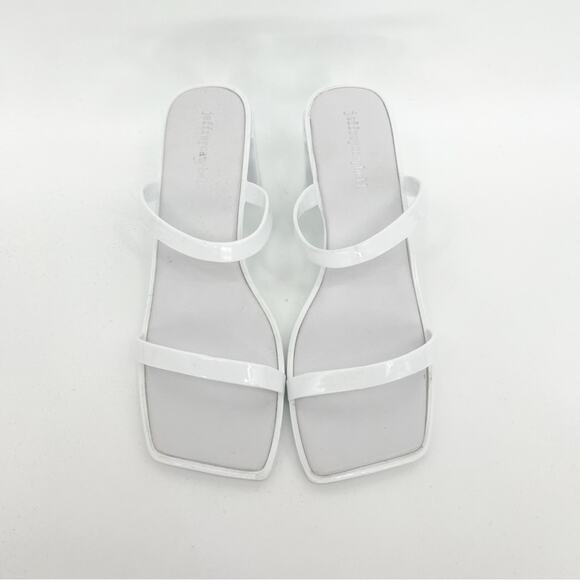 Jeffrey Campbell Jamm-3 Jelly Strappy Sandals 9 White - Picture 2 of 8
